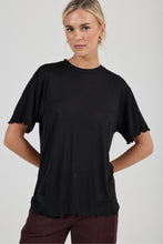 Load image into Gallery viewer, Sheer Lyocell Tee - Black

