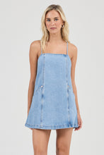 Load image into Gallery viewer, Deco Denim Cami Dress - Vintage Stone

