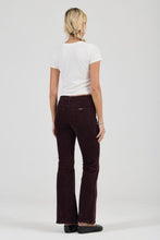 Load image into Gallery viewer, Downtown Flare Jean - Velvet Dark Cherry
