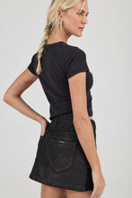Load image into Gallery viewer, High Line Mini Skirt - Espresso Coated
