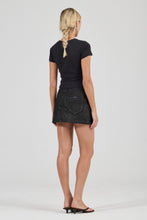 Load image into Gallery viewer, High Line Mini Skirt - Espresso Coated

