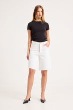 Load image into Gallery viewer, Charlotte Denim Shorts Cinch - Vintage White
