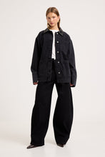 Load image into Gallery viewer, Denim Chore Jacket - Mercer Black
