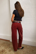 Load image into Gallery viewer, Gigi Barrel Jean - Burnt Sienna Cord
