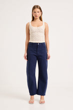 Load image into Gallery viewer, Gigi Barrel Trade Pants - Drill True Navy
