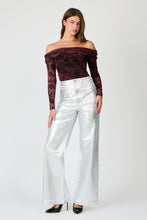 Load image into Gallery viewer, Sailor Wide Leg Jeans Long - Silver Foil
