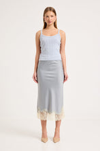 Load image into Gallery viewer, Rue Midi Skirt - Dusty Blue
