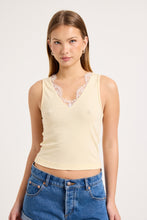 Load image into Gallery viewer, Siren Lace Tank - Halo
