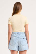 Load image into Gallery viewer, Siren Lace Baby Tee - Halo
