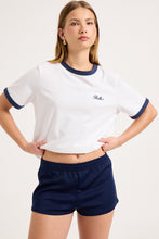 Load image into Gallery viewer, Script Ringer Tee - White
