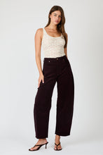 Load image into Gallery viewer, Gigi Barrel Corduroy Pants - Dark Cherry
