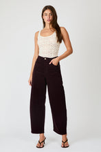 Load image into Gallery viewer, Gigi Barrel Corduroy Pants - Dark Cherry
