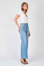 Load image into Gallery viewer, Sailor Wide Leg Cinch Jeans Long - Lennon Blue
