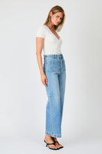 Load image into Gallery viewer, Sailor Wide Leg Cinch Jeans - Lennon Blue
