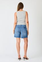 Load image into Gallery viewer, V-Neck Ringer Tank - Grey Marle &amp; Orange
