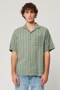 Bowler Seersucker Shirt - Moss