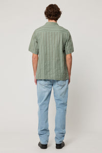 Bowler Seersucker Shirt - Moss