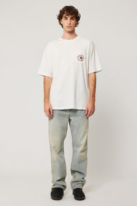 Embroider Pocket Tee - Vintage White