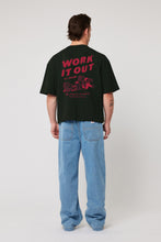Load image into Gallery viewer, Work It Out Reg Tee - Washed Black
