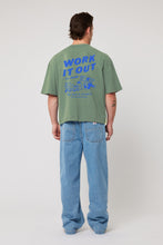 Load image into Gallery viewer, Work It Out Reg Tee - Faded Army
