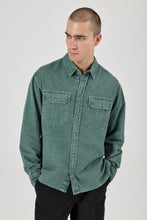 Load image into Gallery viewer, Grid Cord Long Sleeve Shirt - Pine
