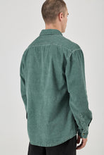 Load image into Gallery viewer, Grid Cord Long Sleeve Shirt - Pine
