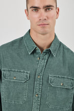 Load image into Gallery viewer, Grid Cord Long Sleeve Shirt - Pine
