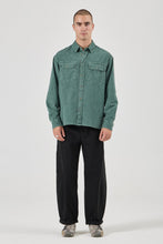 Load image into Gallery viewer, Grid Cord Long Sleeve Shirt - Pine
