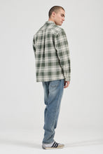 Load image into Gallery viewer, Campus Heavy Check Long Sleeve Shirt - Olive
