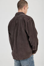 Load image into Gallery viewer, Campus Chunky Cord Long Sleeve Shirt - Dark Brown
