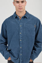 Load image into Gallery viewer, Campus Chunky Cord Long Sleeve Shirt - Washed Blue
