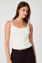 Load image into Gallery viewer, Pointelle Cami - White
