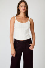 Load image into Gallery viewer, Pointelle Cami - White
