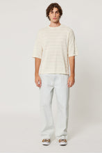 Load image into Gallery viewer, Geo Knit Tee - Natural
