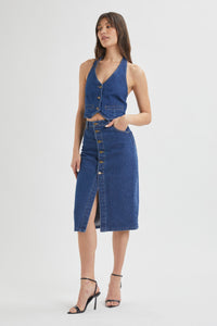 Halter Vest - Stone