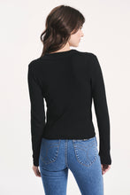 Load image into Gallery viewer, Caroline Knit Longsleeve Top - Black
